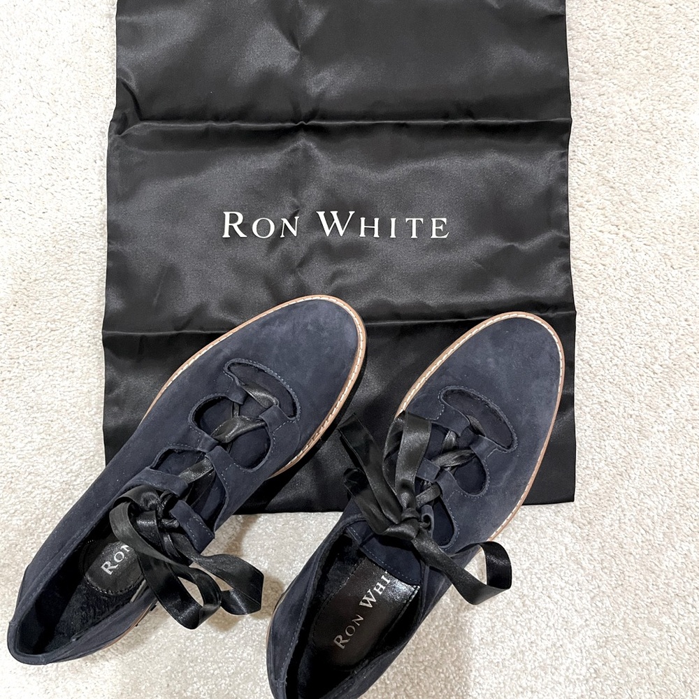 Ron White Lace-up Suede Loafer
